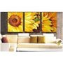 Abstract Painting Decoration Sunflowers Stretched