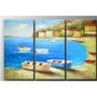 Abstract Painting Decoration Mediterranean Stretched
